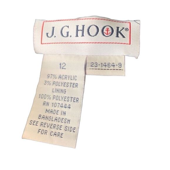 Pre Owned Women’s J G Hook Skirt SZ 12 Classic Black and White Mini Functional - Picture 8 of 8